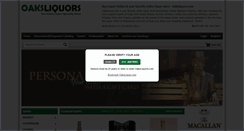 Desktop Screenshot of oaksliquors.com